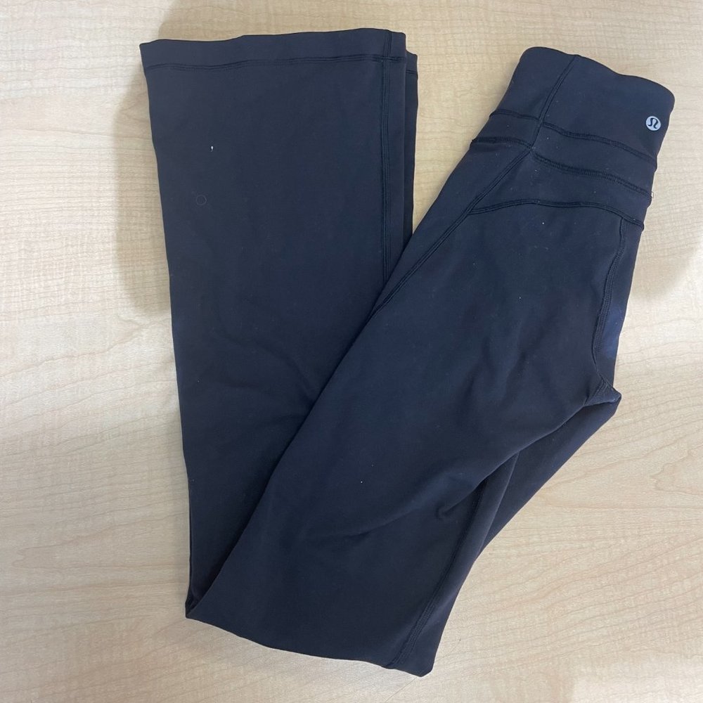 lululemon Black Flare Groove Pant 32"